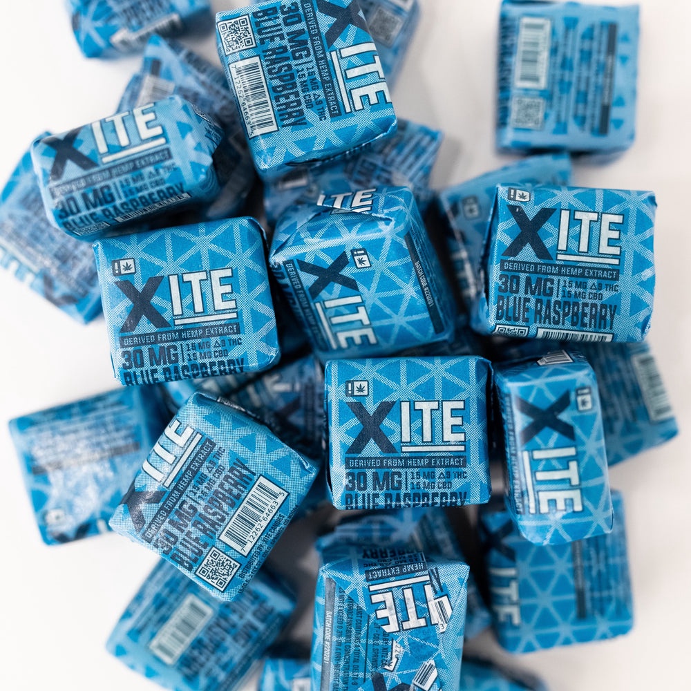X-ite Blue Raspberry Chews / Blue Rasberry Chews
